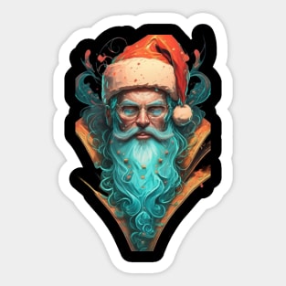 Vibrant Santa Claus Sticker